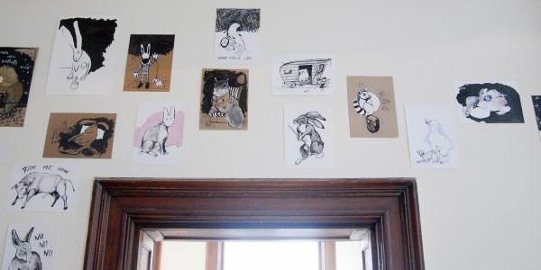 Danielle Hoogendoorn - Diverse werken - 21x30cm & 30x42cm Houtskool en inkt op papier