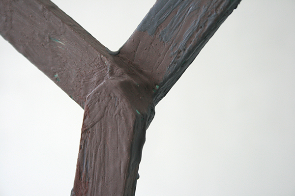 Derk Thijs - Grey Summa - 106x62x13cm Hout en encaustiek (detail)