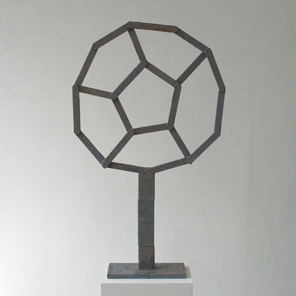 Derk Thijs - Grey Summa - 106x62x13cm Hout en encaustiek