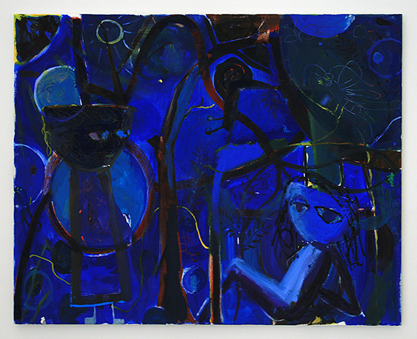 Derk Thijs - Lively Garden - 80x100cm Olieverf op linnen