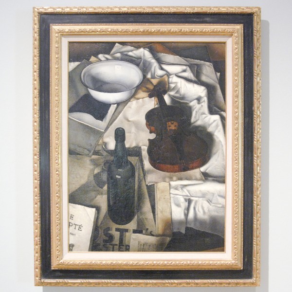 Dick Ket - Stilleven (met viool op tafel) - Olieverf op doek, 1930