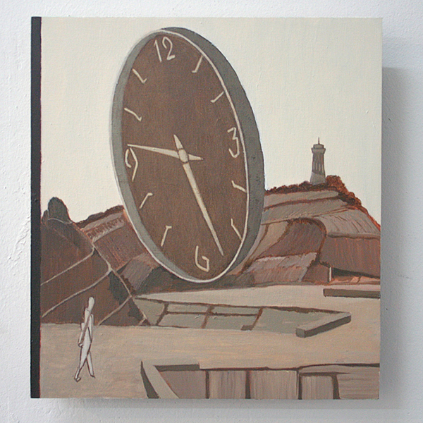 Diederik Gerlach - Irrwege IId - 22x20cm Olieverf op paneel