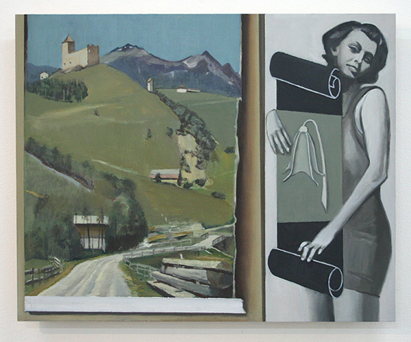 Diederik Gerlach - Kino I - 38x47cm Olieverf op paneel