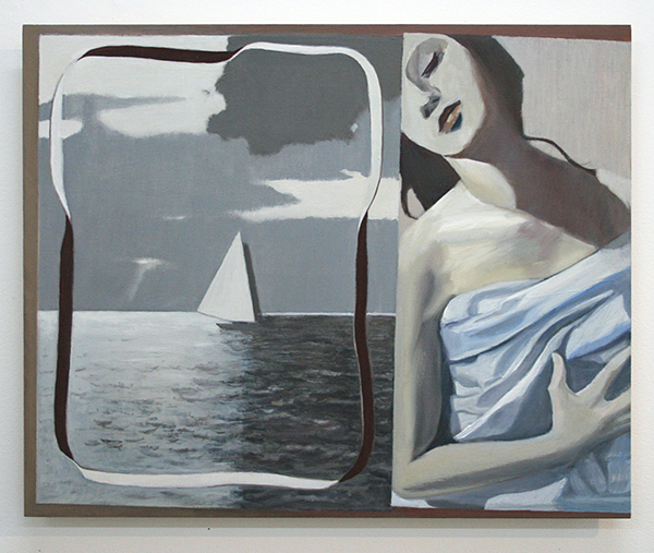 Diederik Gerlach - Kino V - 38x47cm Olieverf op paneel