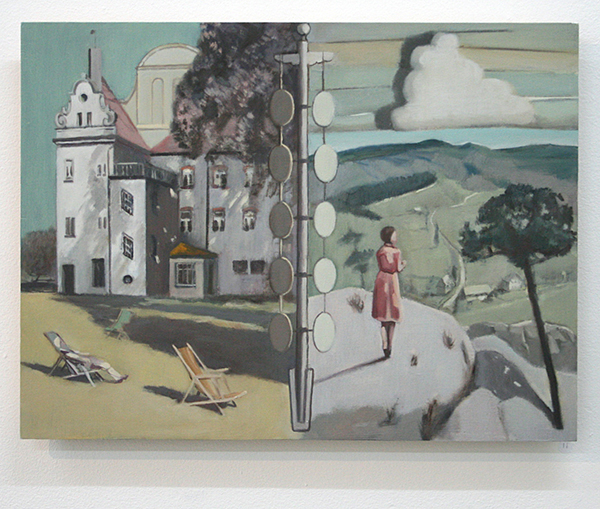 Diederik Gerlach - Ost V - 33x44cm Olieverf op paneel