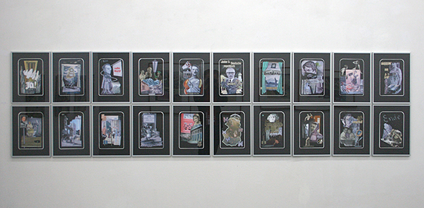 Diederik Gerlach - Piz Berlin - 20 maal 29x19cm Collage