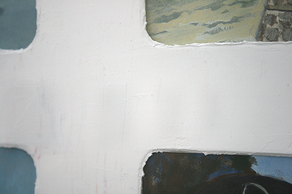 Diederik Gerlach - Rhein Leporello - 9 maal 17x23cm Gouache op papier (detail)