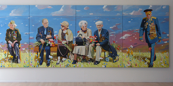 Dubossarsky & Vinogradov - For Valour - 195x3045cm (21 delen) Olieverf op doek