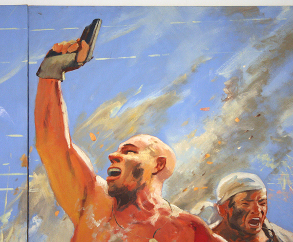 Dubossarsky & Vinogradov -Inspiration - 295x585cm (6 delen) Olieverf op doek (detail)