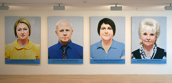 Dubossarsky & Vinogradov - Jury - 195x145cm (12 schilderijen) Olieverf op doek