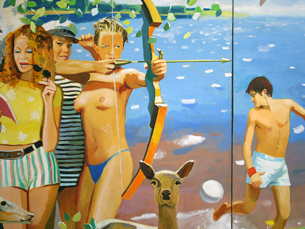 Dubossarsky & Vinogradov - What the Homeland Begins With - 295x780cm (4 delen) Olieverf op doek (detail)