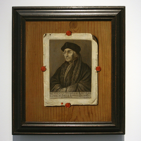 Edwaert Collier - Erasmus van Rotterdam - Olieverf op doek, omstreeks 1700