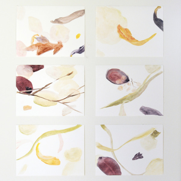 Eefje Goos - Diverse studies op olieverfpapier 18x24cm