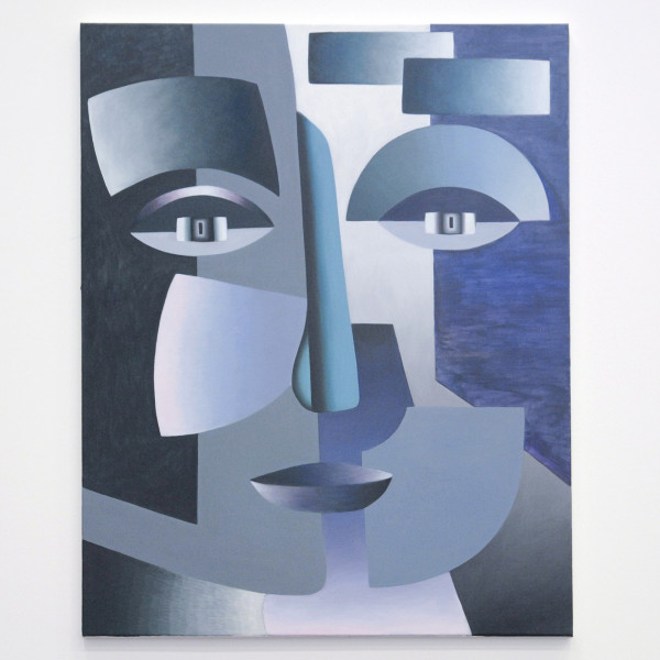 Elka Oudenampsen - Personage dat onzichtbaar in een tijdschrift leeft - 120x95cm Olieverf op canvas 2013