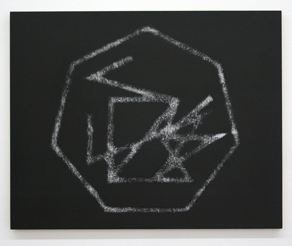 Elodie Lesourd - Perforation Comete - 40x50cm Acrylverf op MDF