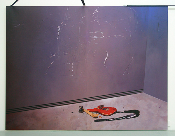 Elodie Lesourd - Tedesco and Pitman (Courtesy P Foutris) - tweeluik, 173x226cm Acrylverf op MDF
