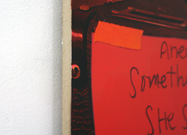 Elodie Lesourd - Teen (Courtesy Hardley & Maxwell) - 61x46cm Acrylverf op MDF (detail)