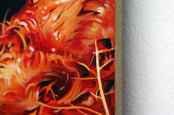 Elodie Lesourd - The Demon of Old (Courtsey E Tidemann) - 70x110cm Acrylverf op MDF (detail)