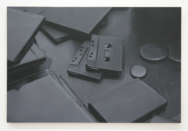 Elodie Lesourd - When I Look in the Mirror, I Feel Dead (Courtesy PN Deloux & P Belouin) - 22x32cm Acrylverf op MDF