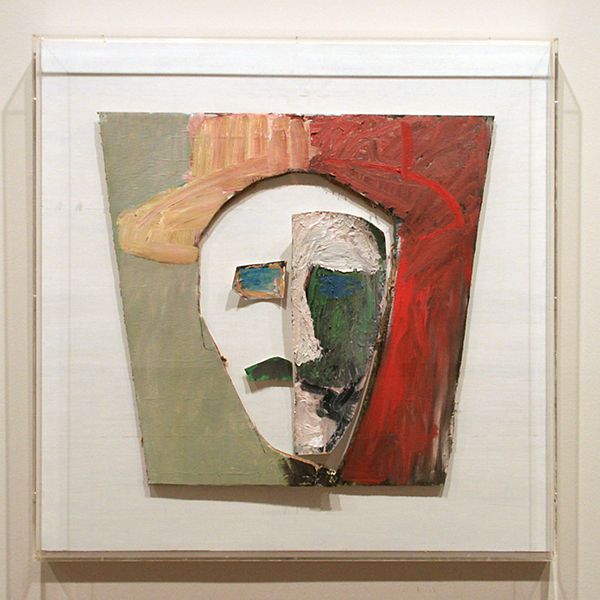 Emo Verkerk - Studie voor protret van James Joyce - Olieverf op papier en ribkarton 1982