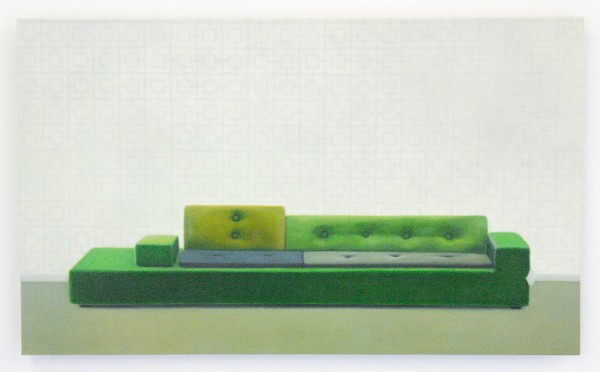 Erica Scheper - Poldersofa - 37x61cm Olieverf op paneel