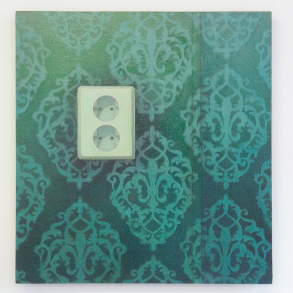 Erica Scheper - Zonder Titel (serie Functionele Dingen aan de Muur) - 44x41cm Olieverf op paneel