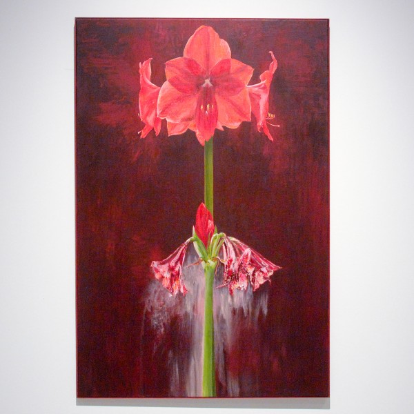 Erik Andriesse - Amaryllis - Acrylverf op doek, 1990