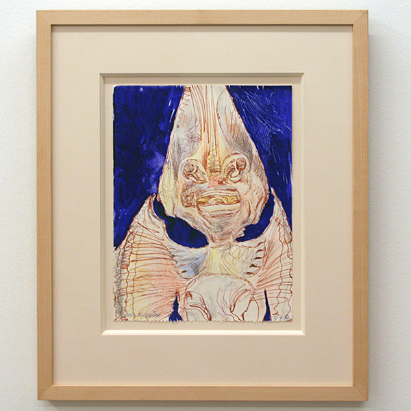 Erik Andriesse - Gitaarvis - 32x24cm Aquarel, pen en viltstift op papier