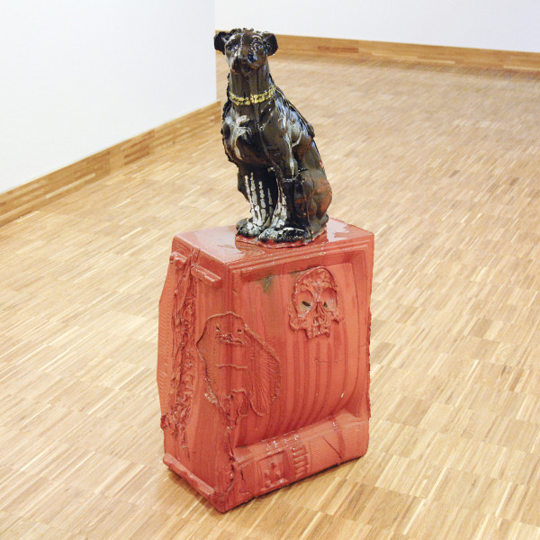 Erik Andriesse, Guido Geelen en Marc Mulders - Zonder TItel - 120x50x50cm Beschilderd keramiek