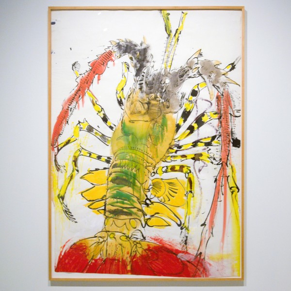 Erik Andriesse - Kreeft - Inkt, aquarel en pigment op papier, 1988