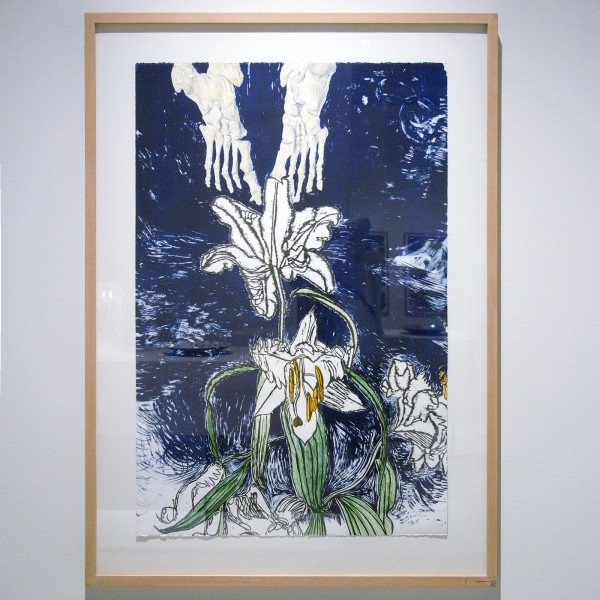 Erik Andriesse - Lelie met lijk - Steendruk met 8 drukgangen, oplage 14, 1988-1991