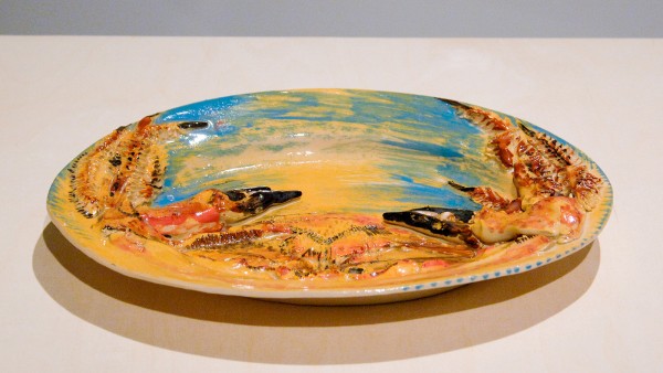 Erik Andriesse - Schaal - Geglazuurd steengoed, 1992