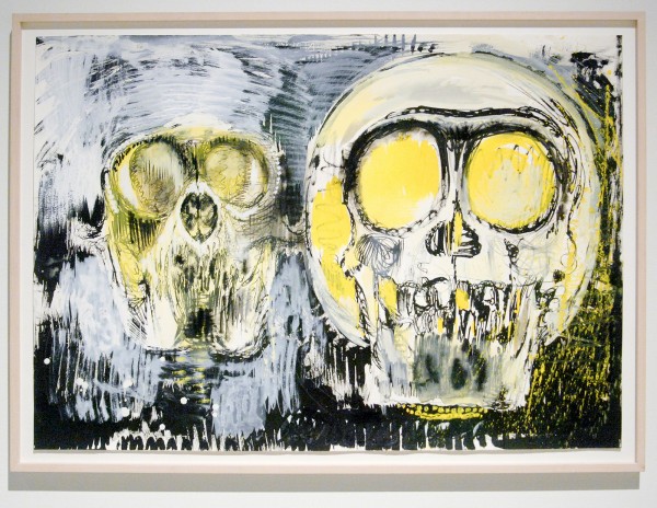 Erik Andriesse - Schedels - Acrylverf en pastel op papier, ca 1991