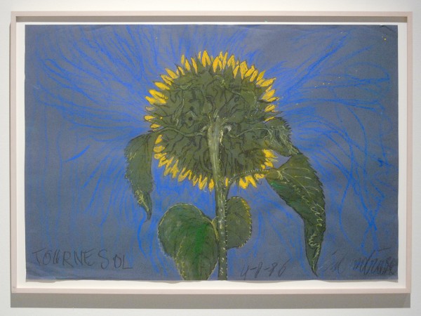 Erik Andriesse - Tournesol - Inkt, aquarelverf en pastelkrijgt op papier, 1986