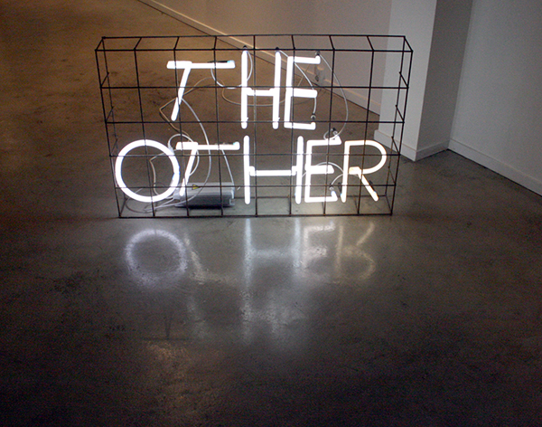 Erik Boker - The Other - 75x120x16cm Neon en metaal