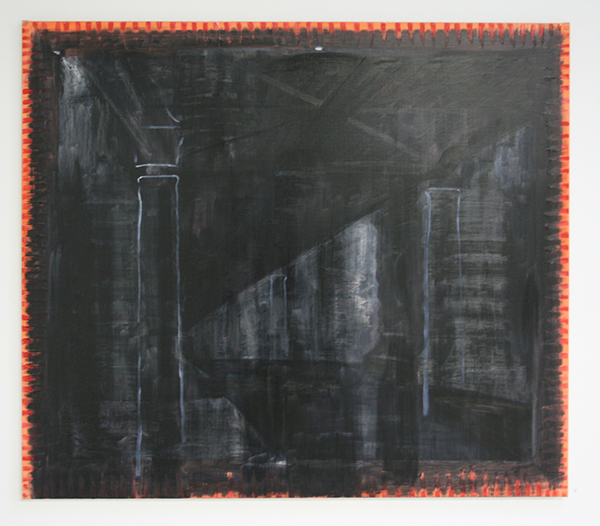 Erik Pape - Metro Stalingrad - 100x115cm Olieverf op linnen Erik Pape - Metro Stalingrad - 100x115cm Olieverf op linnen