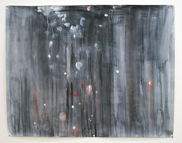 Erik Pape - Place Stalingrad - 80x100cm Aquarel op papier