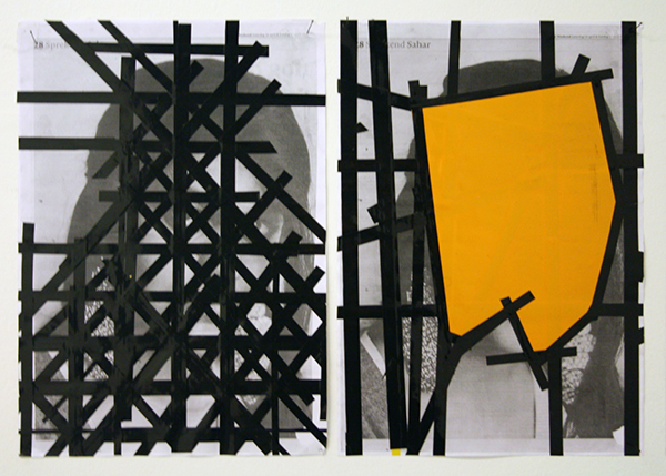 Erik van Lieshout - Ministry of Subculture - Installatie van 49 tekeningen op papier en 1 architectuur model (detail) Erik van Lieshout - Ministry of Subculture - Installatie van 49 tekeningen op papier en 1 architectuur model (detail)