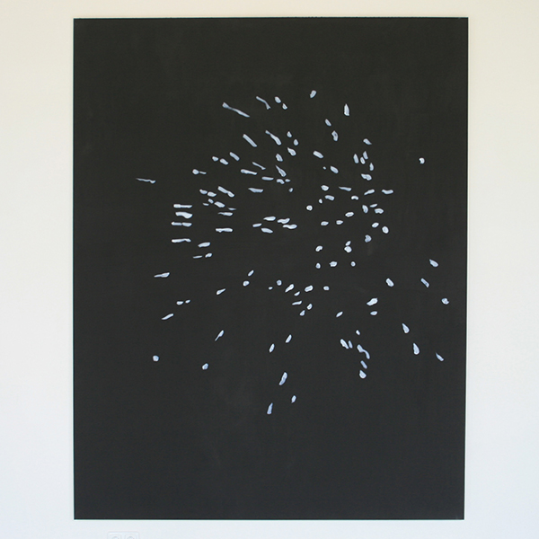 Evi Vingerling - Zonder Titel - Gouache en acrylverf op doek