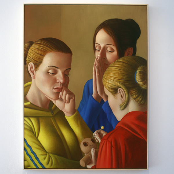 Falk Gernegroß - Voodoo - 80x60cm Olieverf op MDF Falk Gernegroß - Voodoo - 80x60cm Olieverf op MDF