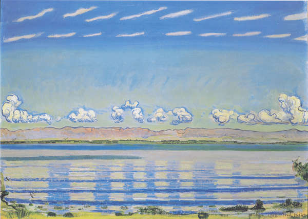 Ferdinand Hodler - Rhythmische Landschaft am Genfersee - 52x71cm Ferdinand Hodler - Rhythmische Landschaft am Genfersee - 52x71cm