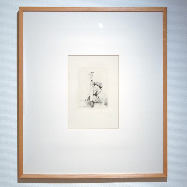 Fernand Khnopff - Un geste d'offrande (Un geste de respect) - Ets op papier, 1900