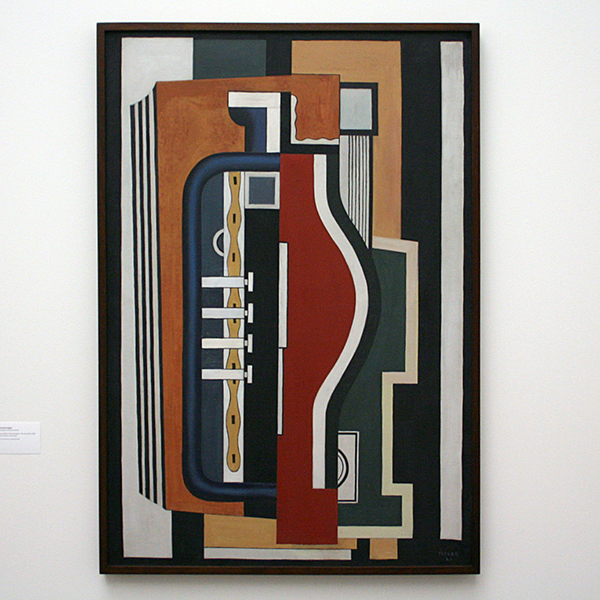 Fernand Leger - L'Accordeon (De Accordeon) - Olieverf op doek