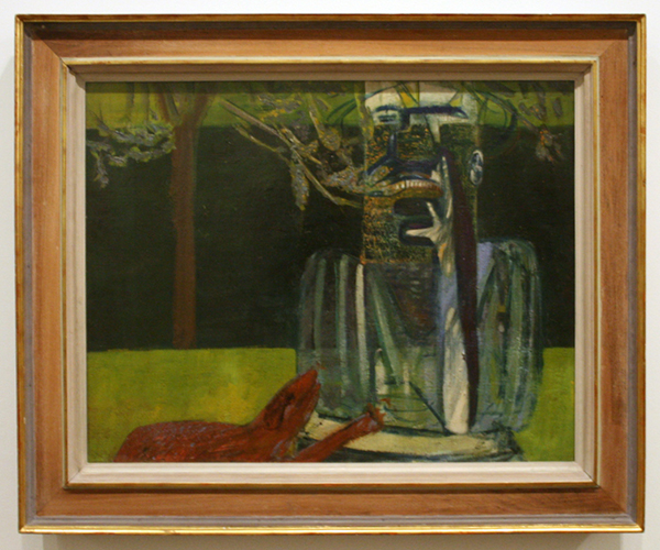 Francis Bacon - Figures in a Garden - Olieverf op canvas Francis Bacon - Figures in a Garden - Olieverf op canvas