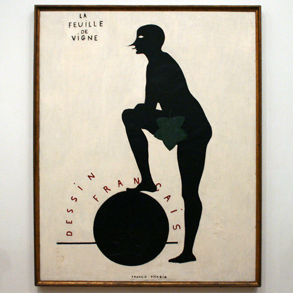 Francis Picabia - The Fig-Leaf - Huisverf op canvas Francis Picabia - The Fig-Leaf - Huisverf op canvas