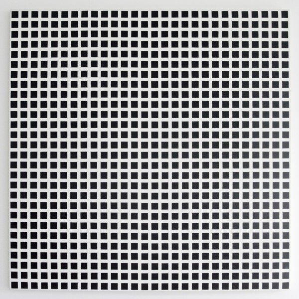 Francois Morellet - 2 trames 0 - 90 - Zeefdruk op doek, 1972