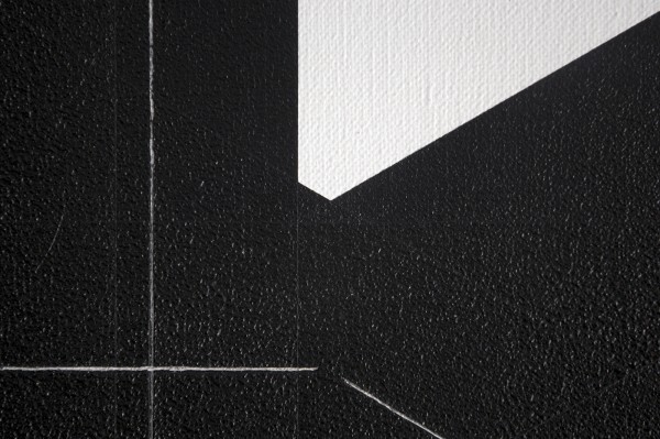 Francois Morellet - Pi Puissant n, 3, 1 = 30, 13 decmiales - Acrylverf op doek op hout, 1998 (detail)