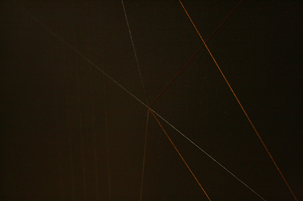 Frank Ammerlaan - Zonder Titel - Olieverf en draad op doek (detail)