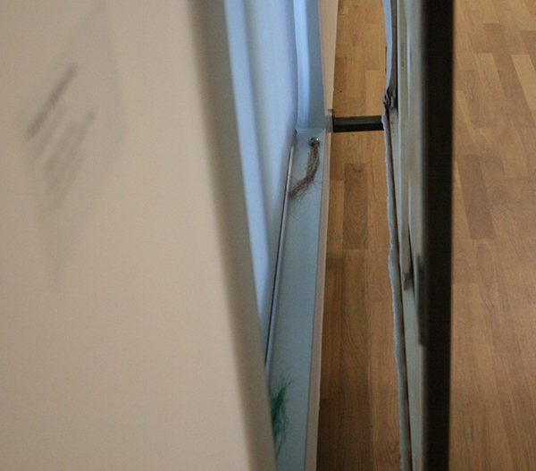 Frank Ammerlaan - Zonder Titel - Olieverf op doek, metalen frame (en dingetjes) (detail)