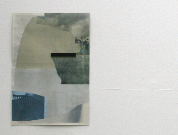 Frank Hannon - Page 20 from the series King Mayonnaise was Loosing his Night - 40x27cm Acrylverf op gevonden boekpagina's